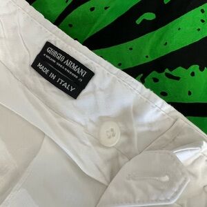 Men's GIORGIO ARMANI White Pants